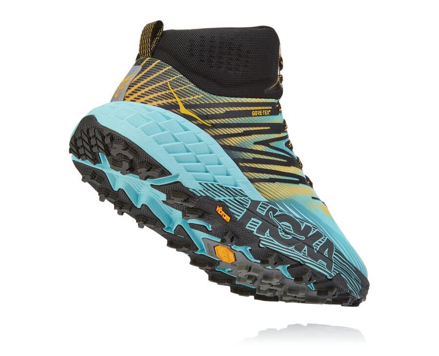 Hoka One One Trainers Womens Blue - Speedgoat Mid GORE-TEX 2 - 12746BNMJ